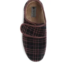 Cosy Tartan Slippers - Brown Multi