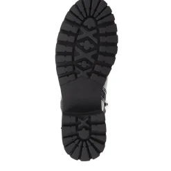 Croc Patent Ankle Boots - Black Croc