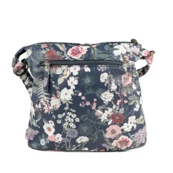 Cross-Body Bag - Navy Print
