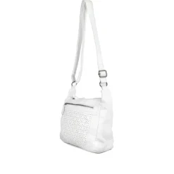 Crossbody Bag with Zip Pocket - White