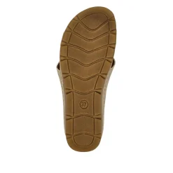 Crossover Mule Sandals - Soft Gold