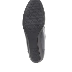 Cushioned Ballet Pumps - Navy Patent