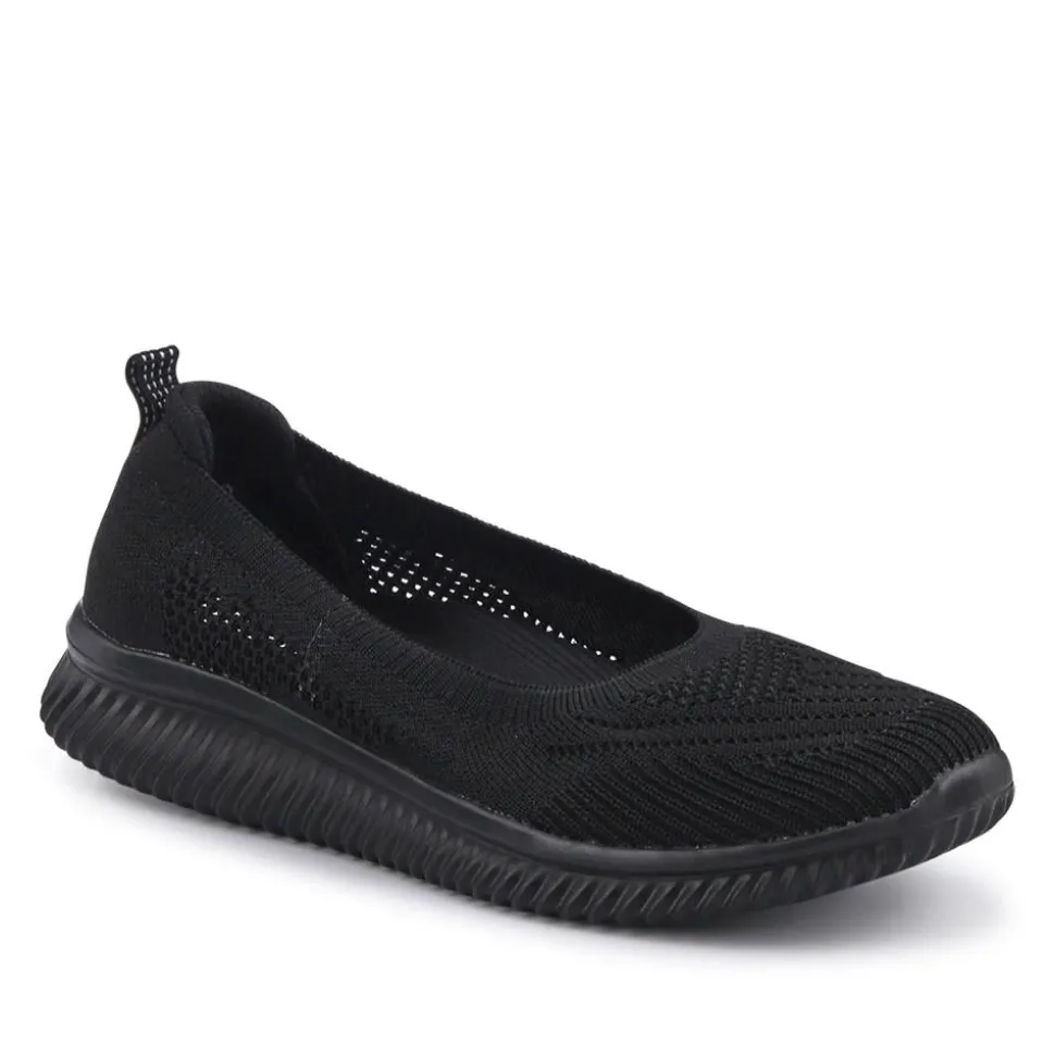 Cushioned Breathable Pumps - Black