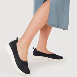 Cushioned Breathable Pumps - Navy