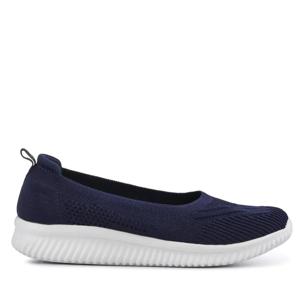 Cushioned Breathable Pumps - Navy
