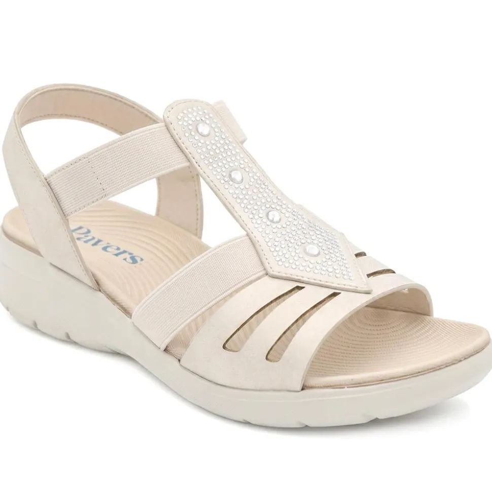 Cushioned Comfort Fit Sandals - Beige