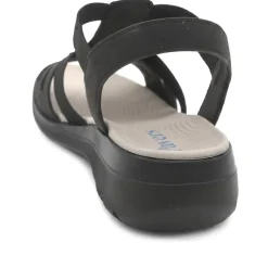 Cushioned Comfort Fit Sandals - Black