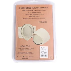 Cushioned Foot Arch Supports - Nude