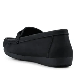 Cushioned Insole Moccasins - Black