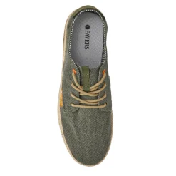 Cushioned Lace-Up Shoes - Khaki
