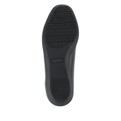 Cushioned Lightweight Leather Slip On Shoes - Black