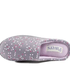 Cushioned Memory Foam Mule Slippers - Lilac Multi
