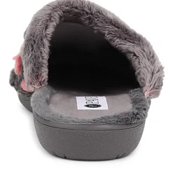 Cushioned Mule Slippers - Dark Grey Multi