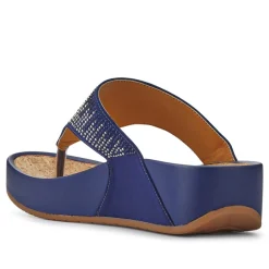 Cushioned Toe Post Sandals - Blue