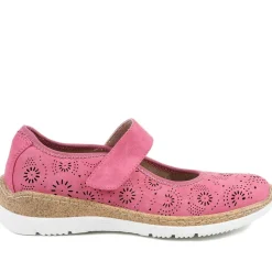 Cushioned Touch Fasten Mary Janes - Fuschia