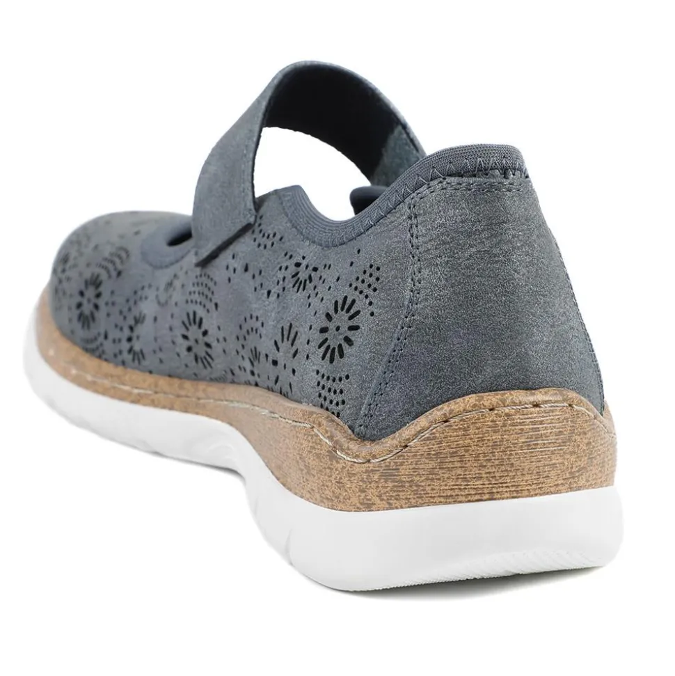 Cushioned Touch Fasten Mary Janes - Navy