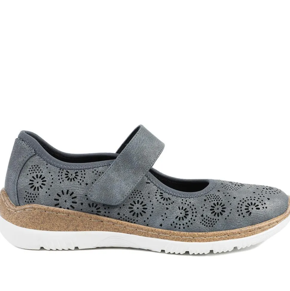 Cushioned Touch Fasten Mary Janes - Navy