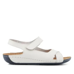 Cushioned Touch-Fasten Sandals - Beige