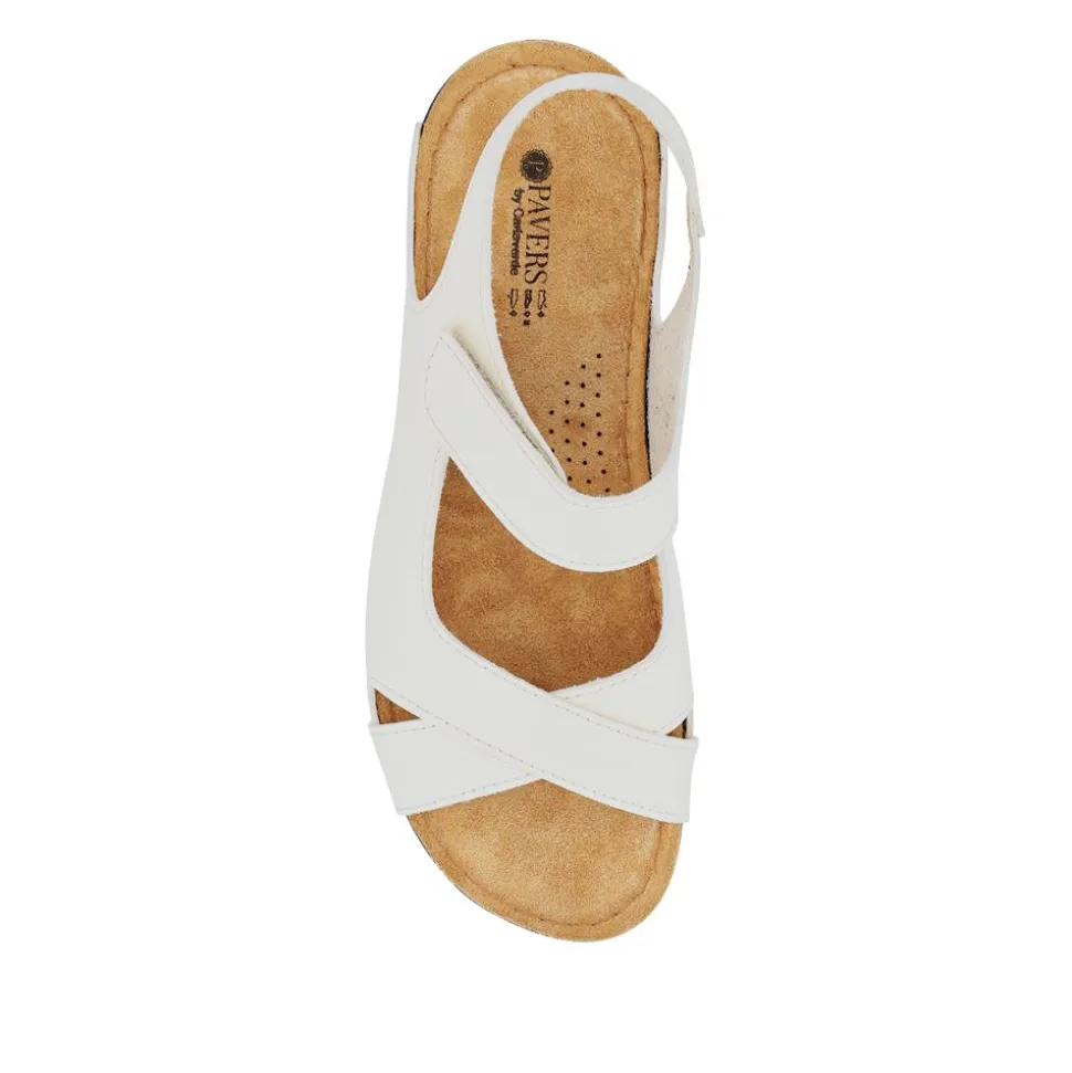 Cushioned Touch-Fasten Sandals - Beige