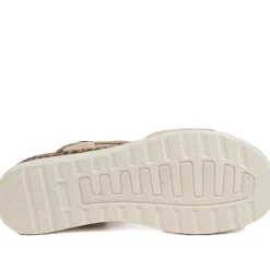 Cushioned Touch-Fasten Sandals - Beige