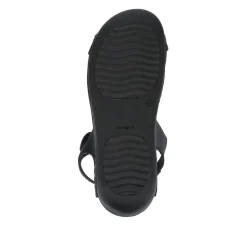Cushioned Touch-Fasten Sandals - Black
