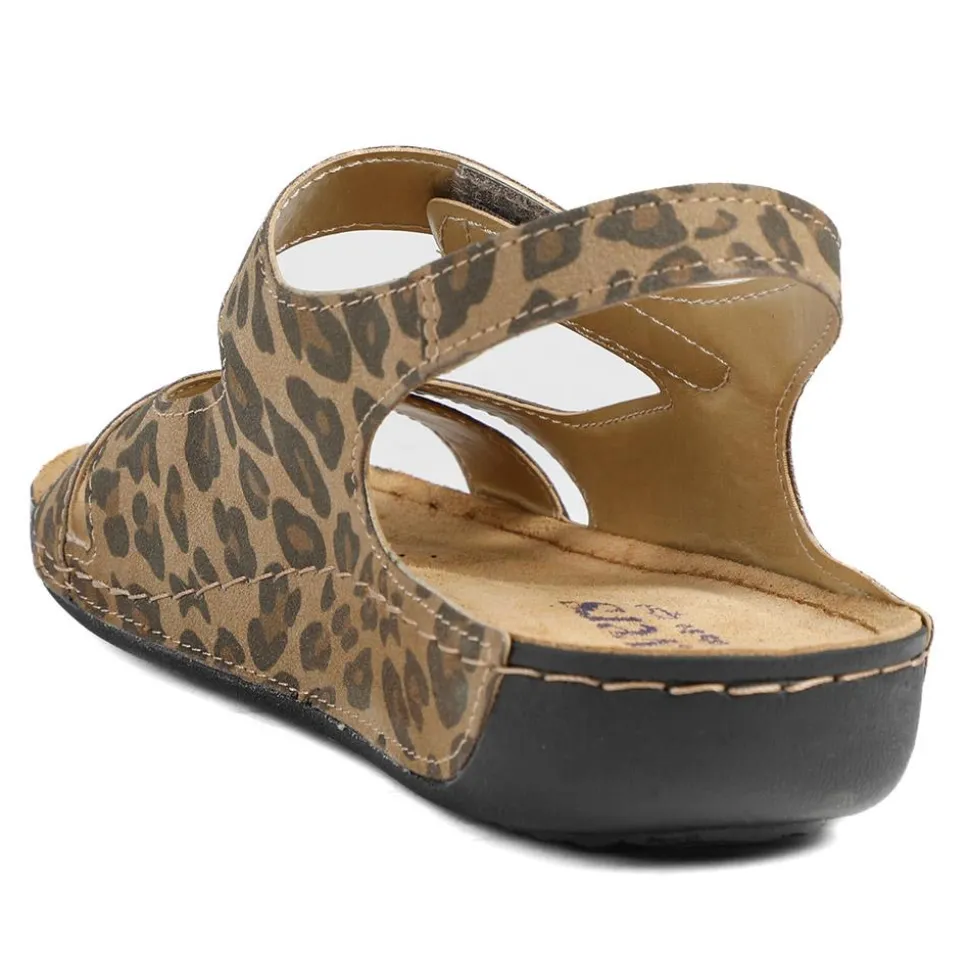 Cushioned Touch-Fasten Sandals - Leopard