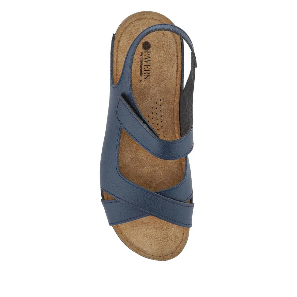 Cushioned Touch-Fasten Sandals - Navy