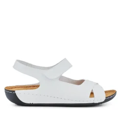 Cushioned Touch-Fasten Sandals - White