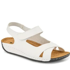 Cushioned Touch-Fasten Sandals - White