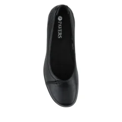 Cushioned Wedge Heel Courts - Black