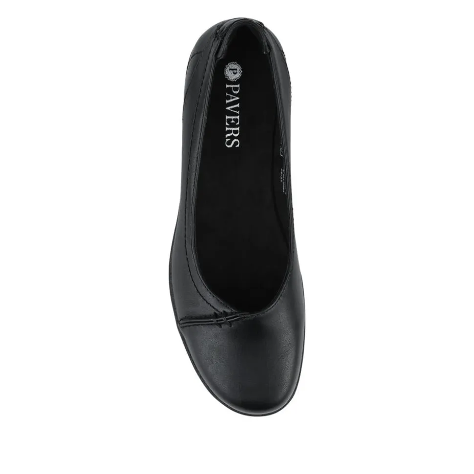 Cushioned Wedge Heel Courts - Black