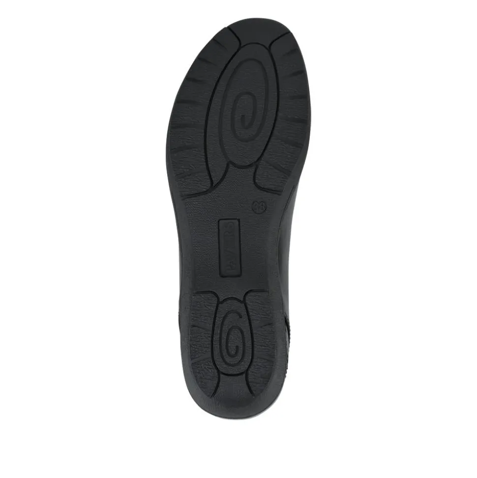 Cushioned Wedge Heel Courts - Black