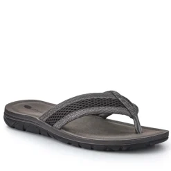 Cushioning Toe Post Sandals - Grey