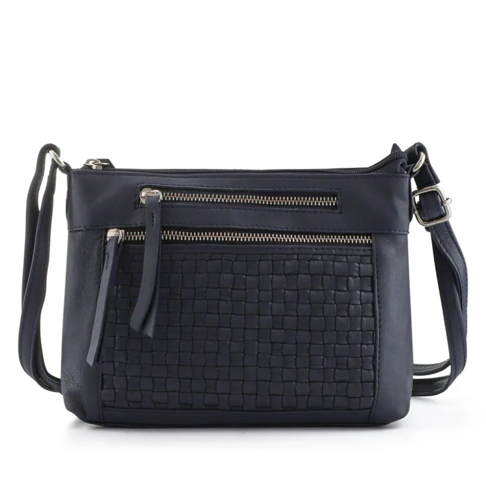 Daily Zip Up Crossbody Bag - Navy