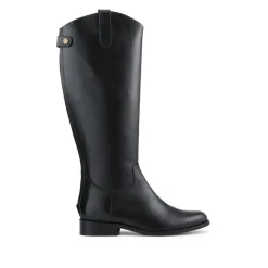 Daliah Leather Long Boots - Black