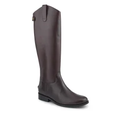 Daliah Leather Long Boots - Brown