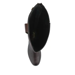 Daliah Leather Long Boots - Brown