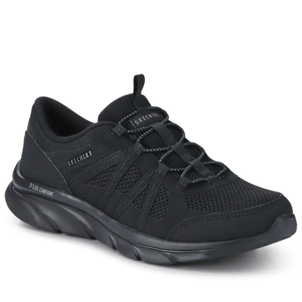 D'lux Comfort - Surreal Ladies Trainers - Black