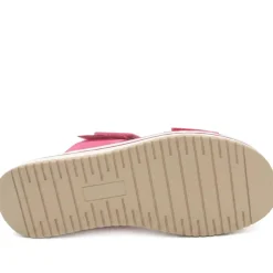 Dual Adjustable Comfort Wedge Sandals - Fuschia