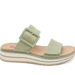 Dual Adjustable Comfort Wedge Sandals - Sage