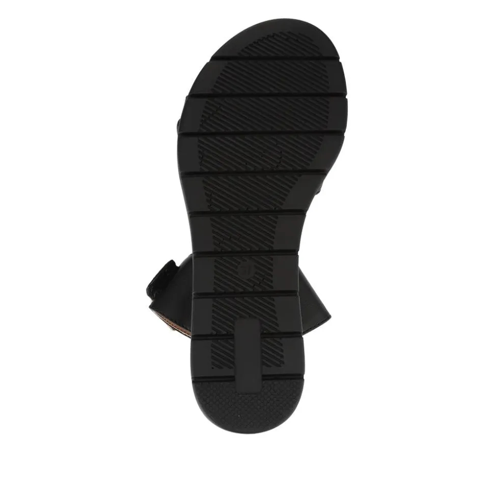 Dual-Buckled Mule Sandals - Black