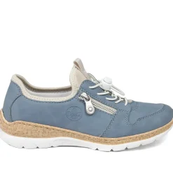 Dual-Fastening Memory-Foam Trainers - Blue