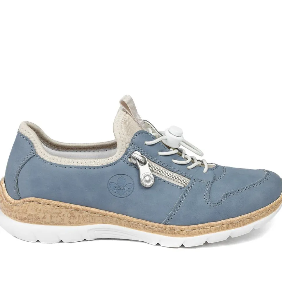 Dual-Fastening Memory-Foam Trainers - Blue