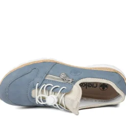 Dual-Fastening Memory-Foam Trainers - Blue