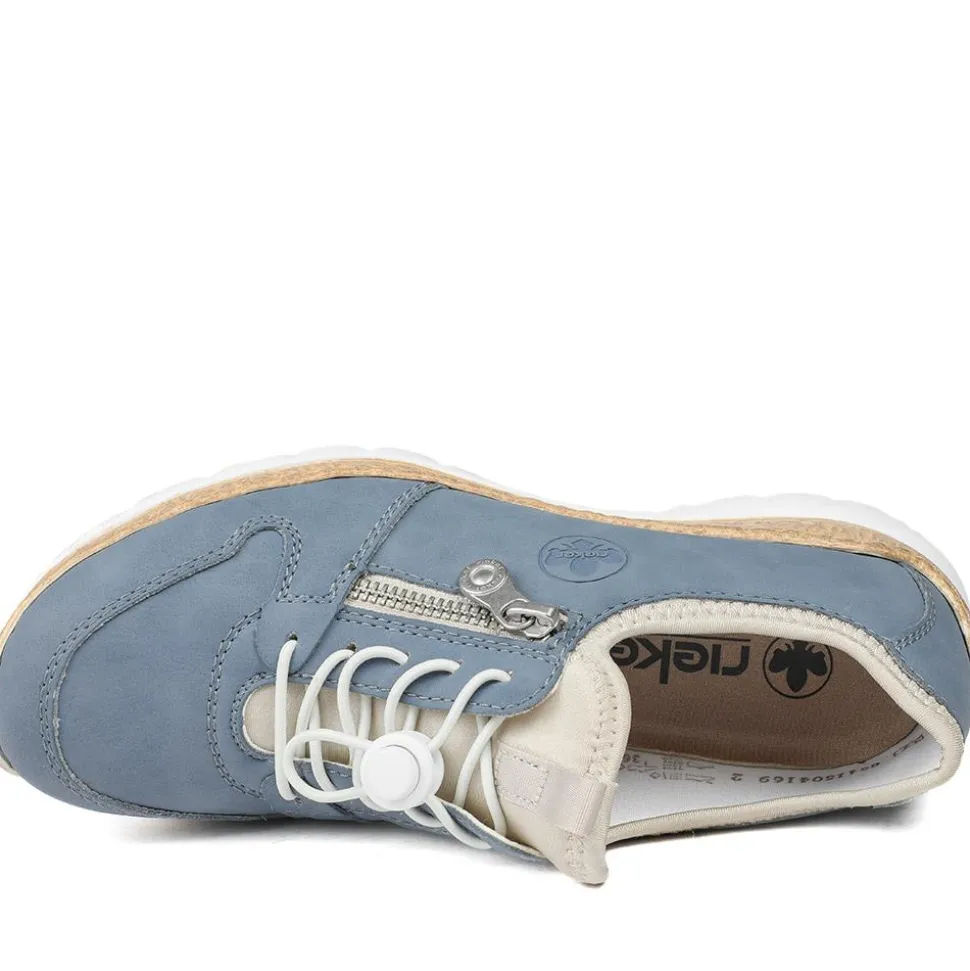Dual-Fastening Memory-Foam Trainers - Blue