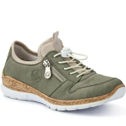 Dual-Fastening Memory-Foam Trainers - Green