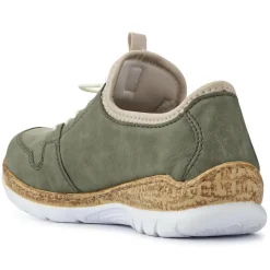 Dual-Fastening Memory-Foam Trainers - Green