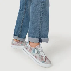 Dual-Fasten Platform Trainers - Floral