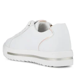 Dual-Fasten Platform Trainers - White