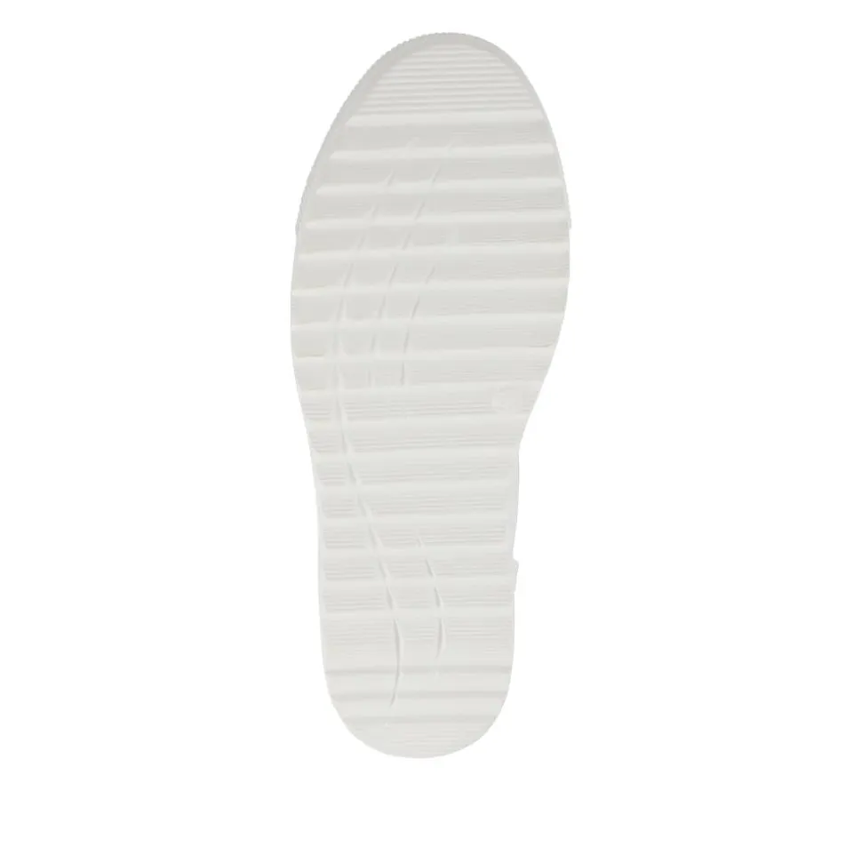 Dual-Fasten Platform Trainers - White